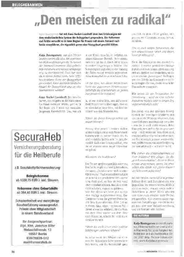 Vorschauseite 1: Den meisten zu radikal