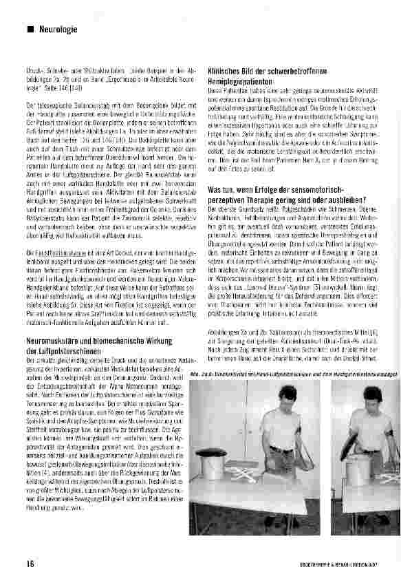 Vorschauseite 3: Selbsttätiges, repetitives Armmotoriktraining bei ausgeprägter Hemiparese mit den Johnstone-Luftpolsterschienen nach PANat