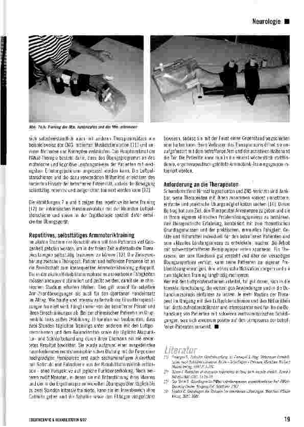 Vorschauseite 6: Selbsttätiges, repetitives Armmotoriktraining bei ausgeprägter Hemiparese mit den Johnstone-Luftpolsterschienen nach PANat