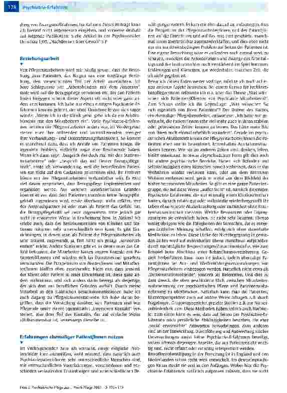 Vorschauseite 3: Psychiatrische Pflege aus Sicht einer Psychiatrie Erfahrenen