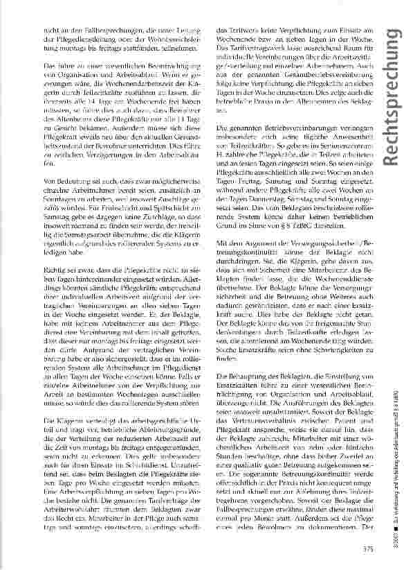 Vorschauseite 4: Zur Verkürzung und Verteilung der Arbeitszeit gemäß § 8 TzBfG