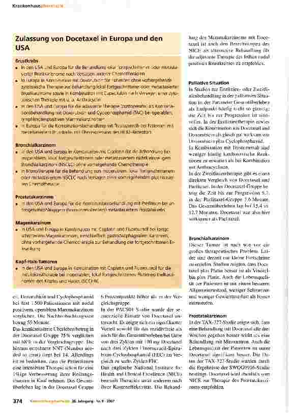 Vorschauseite 2: Zytostatische Arzneimittel in der modernen Krebstherapie
