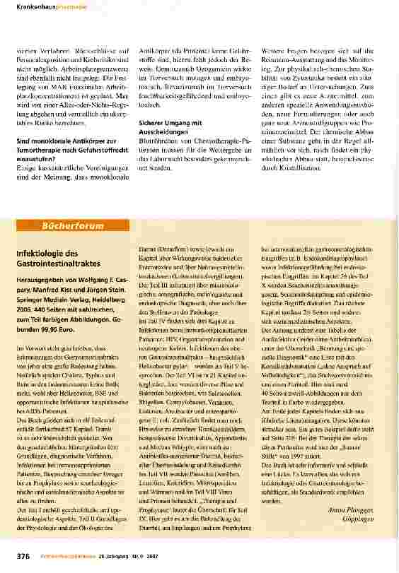 Vorschauseite 4: Zytostatische Arzneimittel in der modernen Krebstherapie