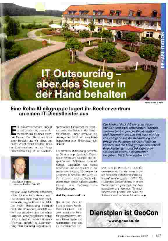 Vorschauseite 1: IT-Outsourcing-aber das Steuer in der Hand behalten