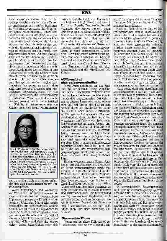 Vorschauseite 2: Trennung nach der Geburt erschwert die Synchronisation Einflüsse auf die Entwicklung der Mutter-Kind-Beziehung