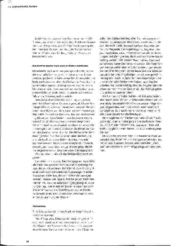 Vorschauseite 3: Die Lebensaktivität Sterben