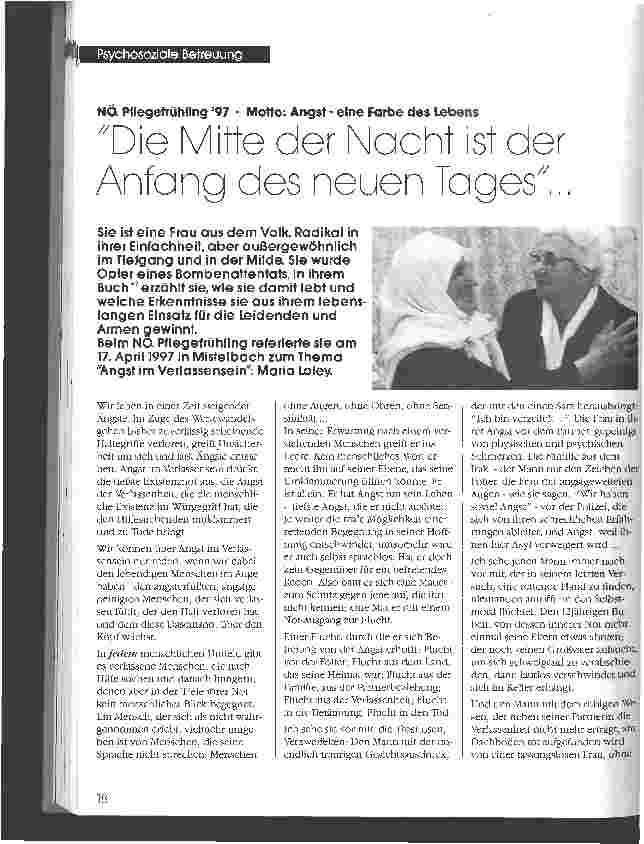 Vorschauseite 1: Die Mitte der Nacht ist der Anfang des neuen Tages...