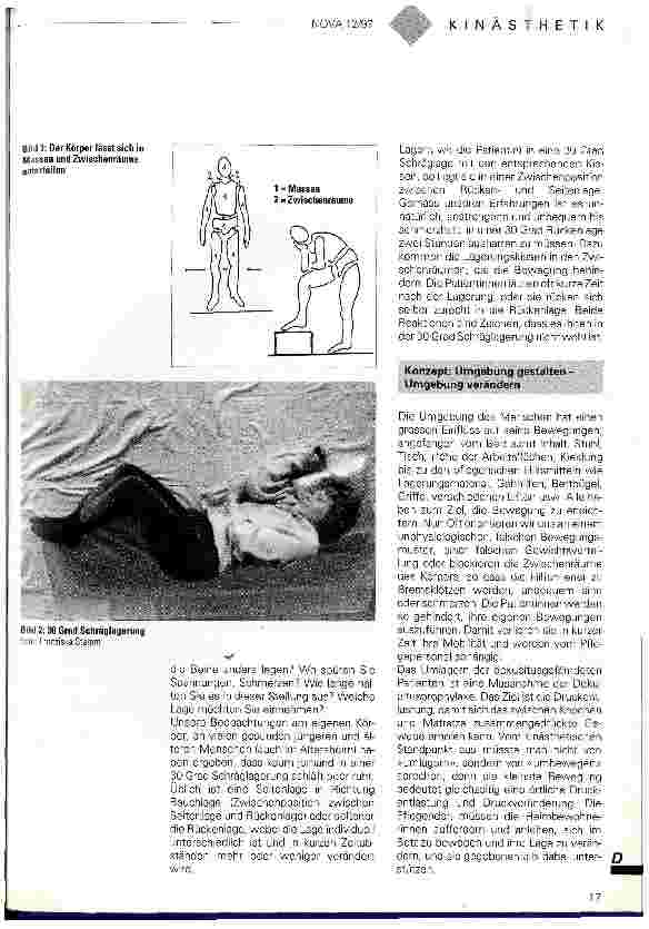 Vorschauseite 2: Kinästhetik in der Dekubitusprophylaxe