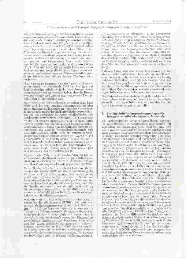 Vorschauseite 2: Rechtliche Rahmenbedingungen und Verfahrensvorschläge zu sogenaimten Poollösungen für schulische Integrationshilfen