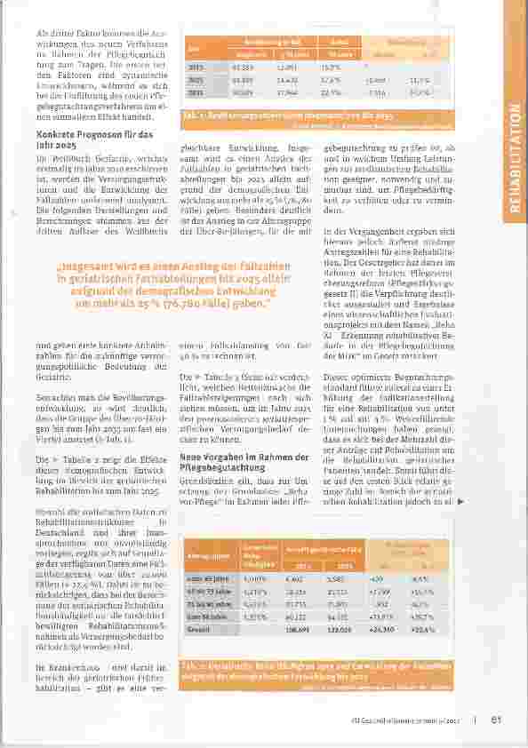 Vorschauseite 2: Ist die Zukunft der Rehabilitation geriatrisch?