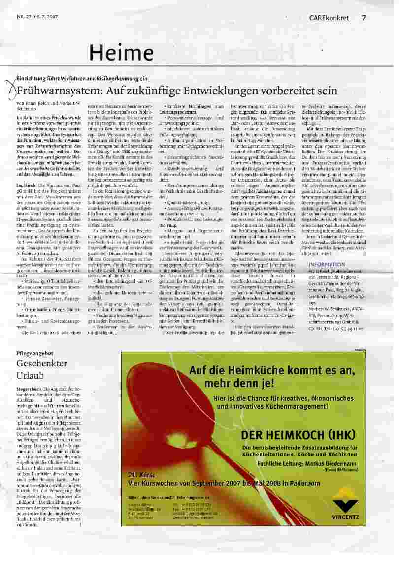 Vorschauseite 1: Frühwarnsystem: Auf zukünftige Entwicklungen vorbereitet sein