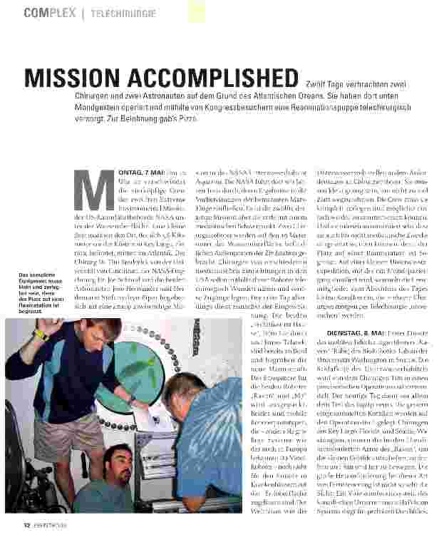 Vorschauseite 1: MISSION ACCOMPUSHED