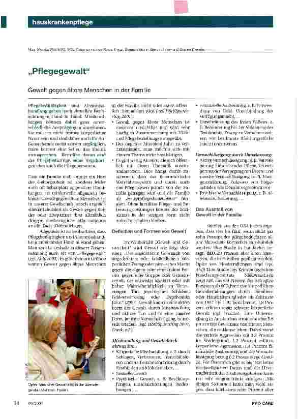 Vorschauseite 1: Pflegegewalt