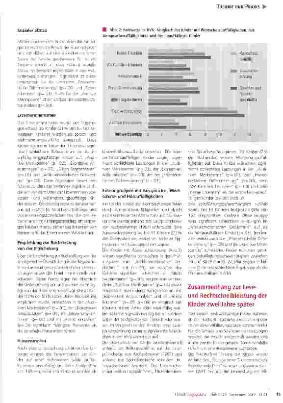 Vorschauseite 4: Das Heidelberger Vorschulscreening zur auditiven Wahrnehmung und Sprachverarbeitung (HVS) in der logopädischen Diagnostik