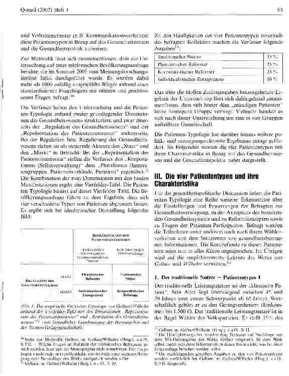 Vorschauseite 3: Die Rolle des Patienten im Gesundheitswesen und in der Gesundheitspolitik