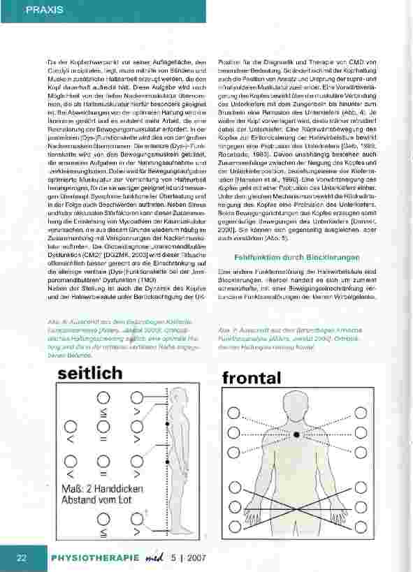 Vorschauseite 4: Physiotherapie bei cranio-mandibulären Dysfunktionen