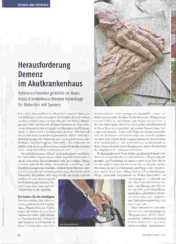 Vorschauseite 1: Herausforderung Demenz im Akutkrankenhaus