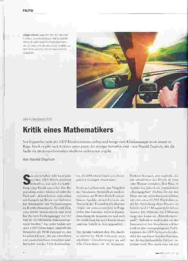 Vorschauseite 1: Kritik eines Mathematikers