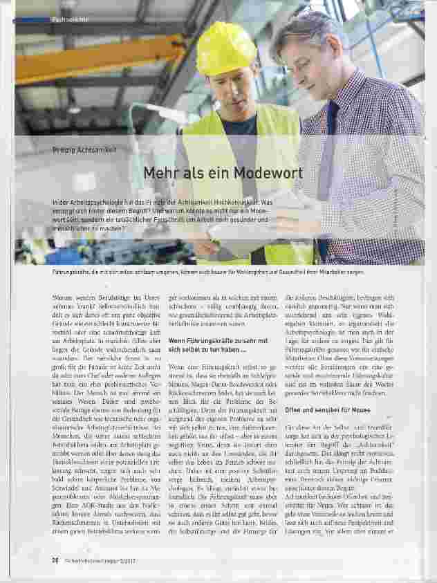 Vorschauseite 1: Mehr als ein Modewort: