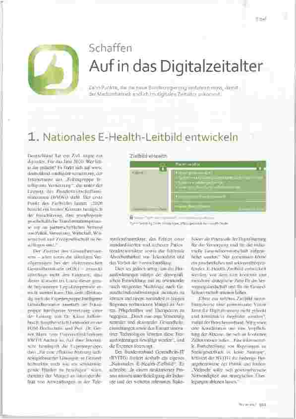 Vorschauseite 1: Auf in das Digitalzeitalter