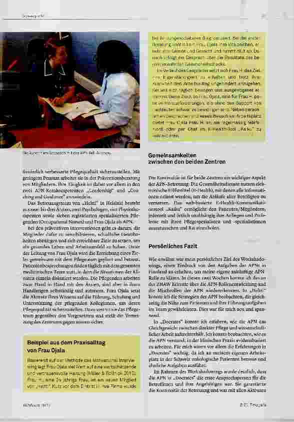 Vorschauseite 3: Die Rolle der Advanced Practice Nurse (APN) in Finnland