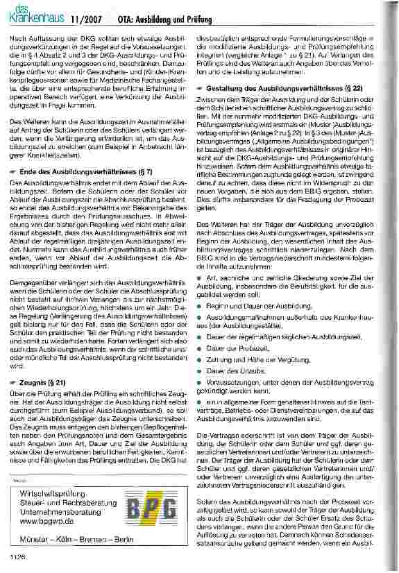 Vorschauseite 2: OTA: Ausbildung und Prüfung