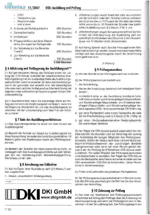 Vorschauseite 6: OTA: Ausbildung und Prüfung