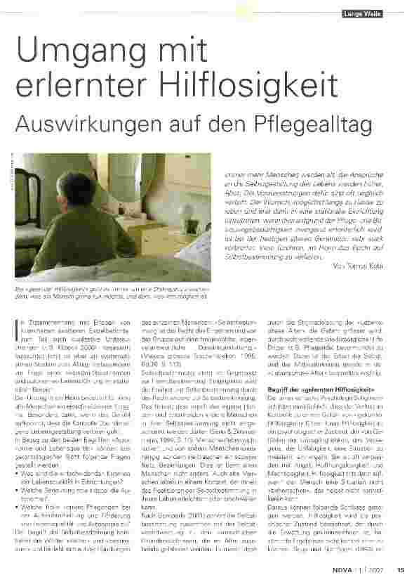 Vorschauseite 1: Umgang mit erlernter Hilflosigkeit