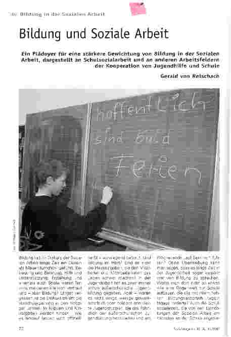 Vorschauseite 1: Bildung und Soziale Arbeit