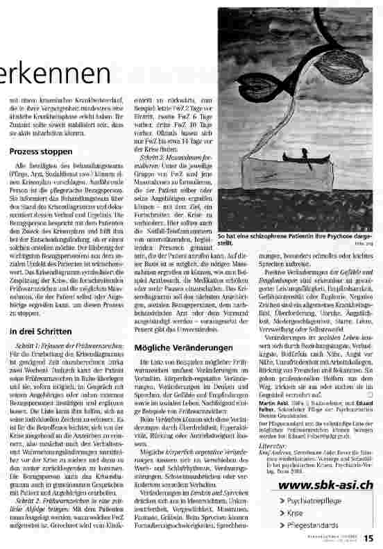 Vorschauseite 2: rechtzeitige Frühwarnzeichen