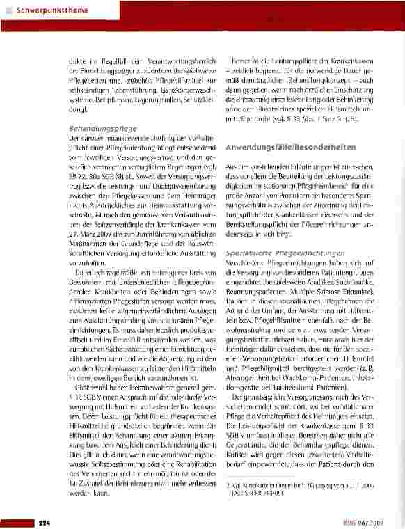 Vorschauseite 5: Der Anspruch auf Versorgung mit (Pflege-)Hilfsmitteln -Versicherungsleistung oder Vorhaltepflicht?