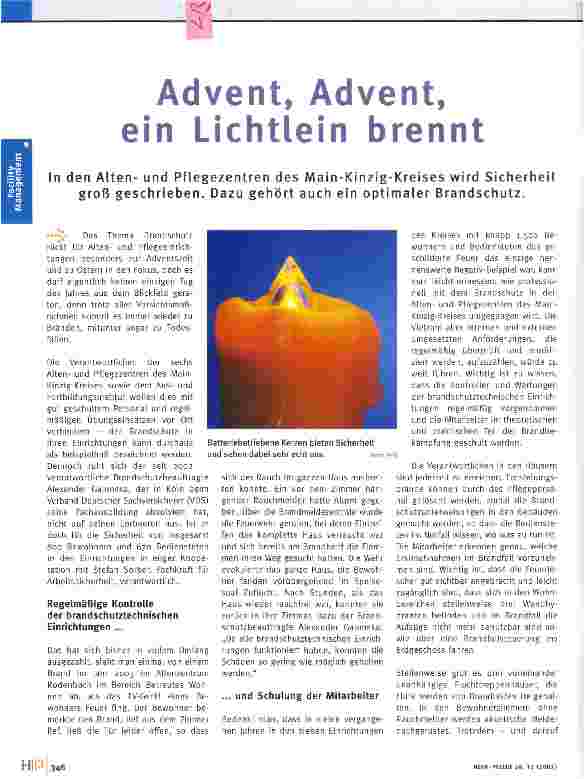 Vorschauseite 1: Advent, Advent, ein Lichtlein brennt