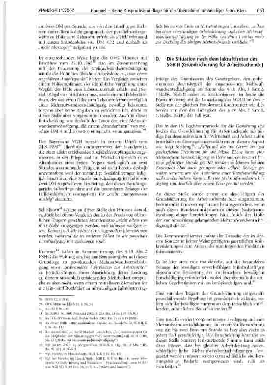 Vorschauseite 5: Keine Anspruchsgrundlage für die Übernahme notwendiger Fahrkosten bei der Verrichtung eines Ein-Euro-Job?