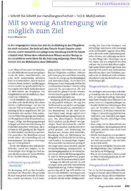 Vorschauseite 1: Mit so wenig Anstrengung wie möglich zum Ziel