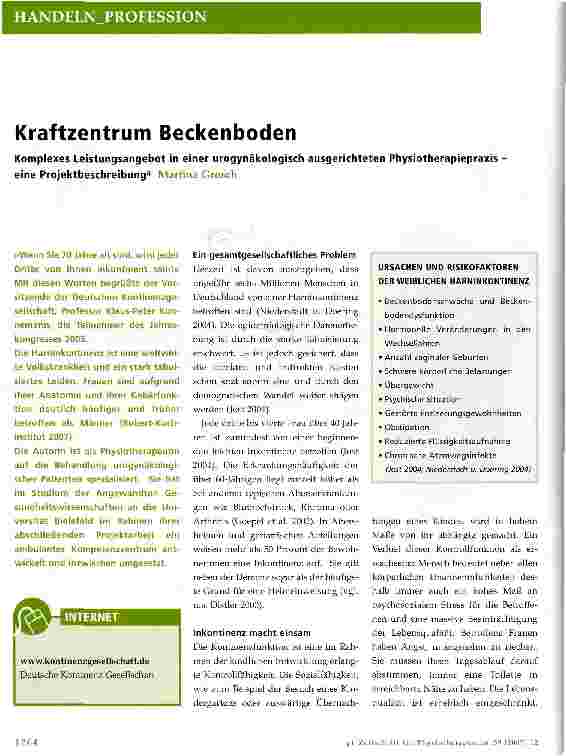Vorschauseite 1: Kraftzentrum Beckenboden