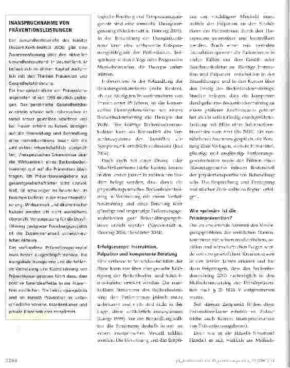 Vorschauseite 3: Kraftzentrum Beckenboden