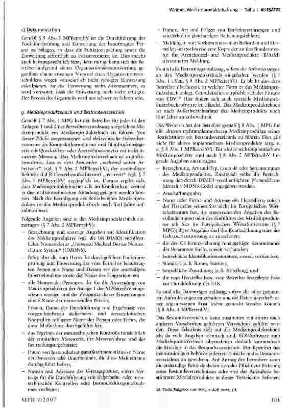 Vorschauseite 6: Medizinproduktehaftung