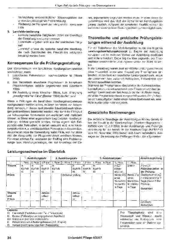Vorschauseite 2: Fallorientierte Prüfungen -ein Erfahrungsbericht
