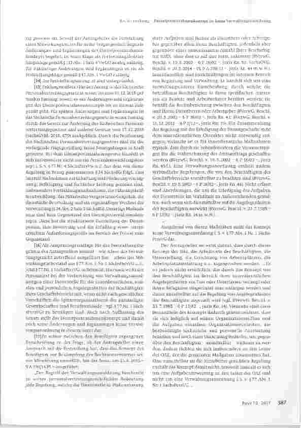 Vorschauseite 2: Dienstpostenrahmenkonzept ist keine Verwaltungsanordnung