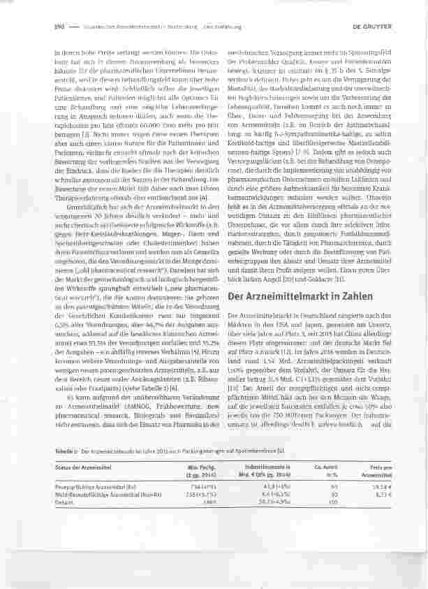 Vorschauseite 2: Der Arzneimittelmarkt in Deutschland eine Einführung The pharmaceutical market in Germany an introduction