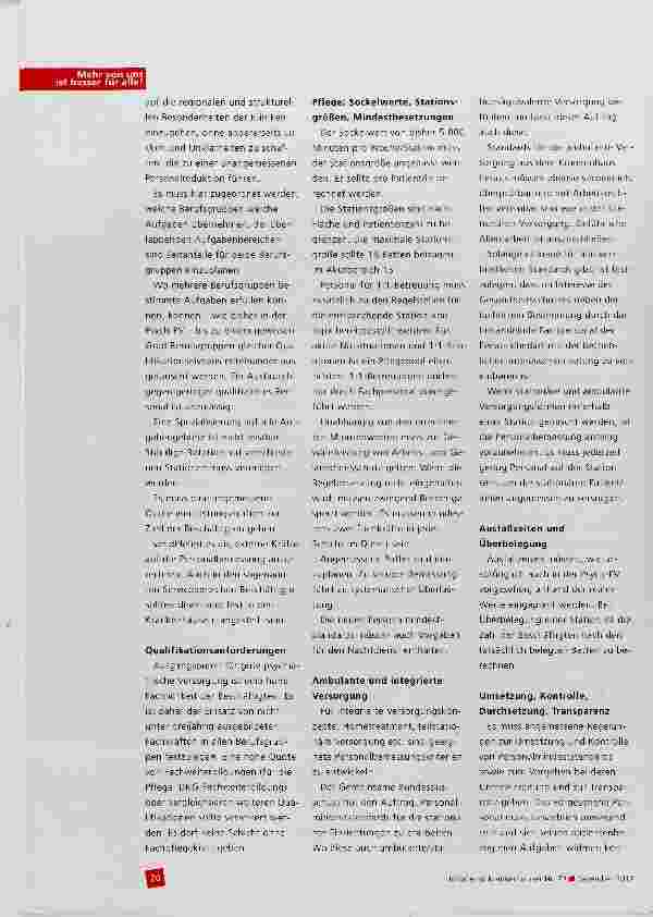 Vorschauseite 3: Personalbemessung in der psychiatrischen Krankenhausversorgung