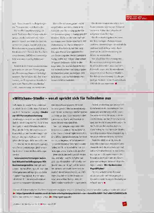 Vorschauseite 4: Personalbemessung in der psychiatrischen Krankenhausversorgung