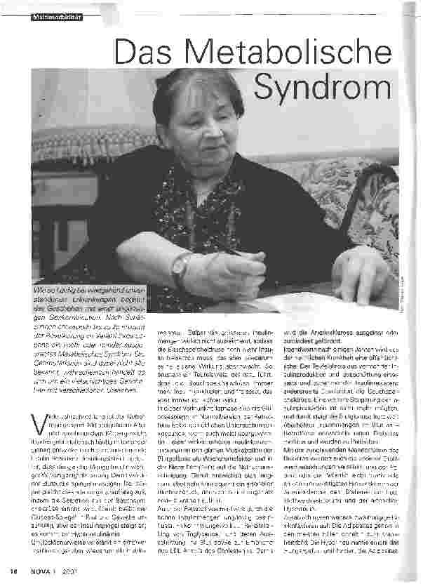 Vorschauseite 1: Das Metabolische Syndrom