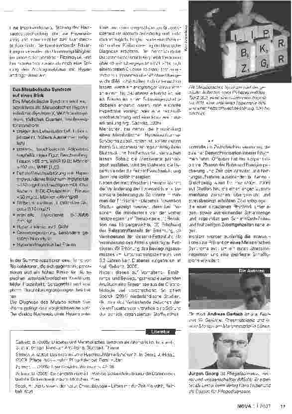 Vorschauseite 2: Das Metabolische Syndrom