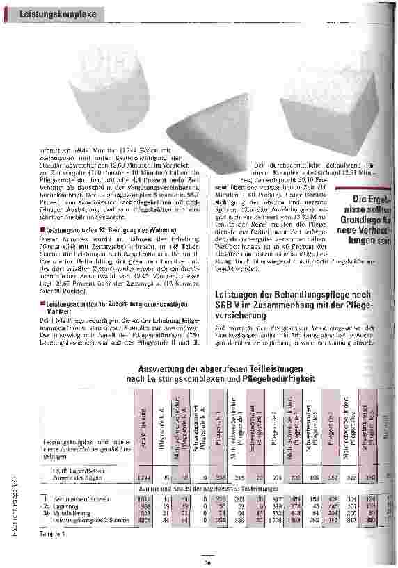 Vorschauseite 3: Die Schwachstellen aufgedeckt Ergebnisse einer bisher einmaligen Untersuchung zu den Leistungskomplexen nach SGB XI