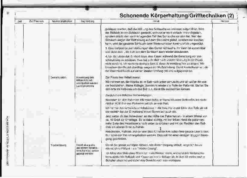 Vorschauseite 2: Schonende Körperhaltung und Grifftechniken (2)