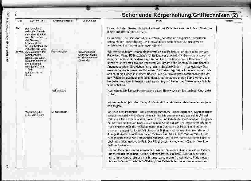 Vorschauseite 5: Schonende Körperhaltung und Grifftechniken (2)