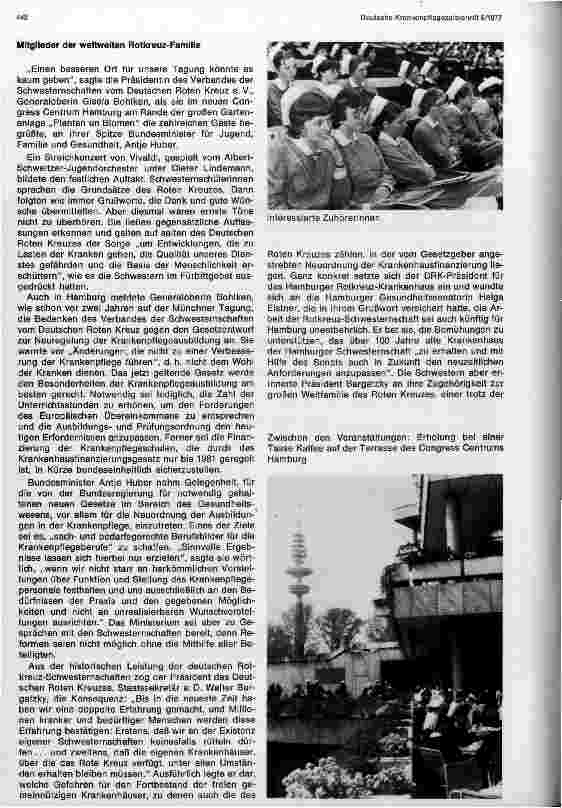 Vorschauseite 2: Sorgen um den Menschen: Tagung des Verbandes der Schwesternschaften vom Deutschen Roten Kreuz