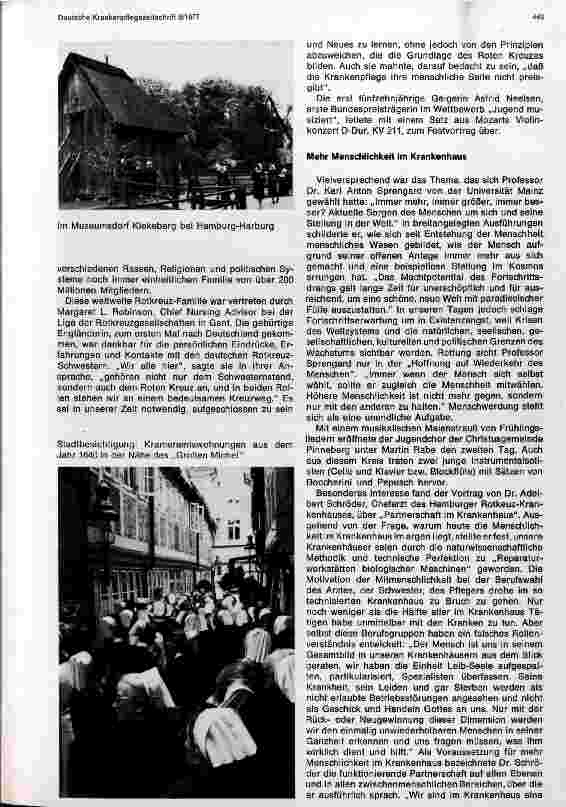Vorschauseite 3: Sorgen um den Menschen: Tagung des Verbandes der Schwesternschaften vom Deutschen Roten Kreuz