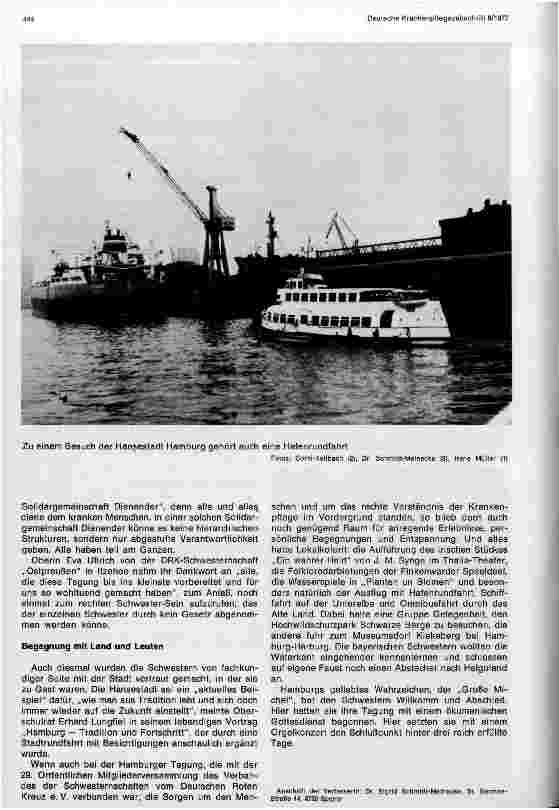 Vorschauseite 4: Sorgen um den Menschen: Tagung des Verbandes der Schwesternschaften vom Deutschen Roten Kreuz